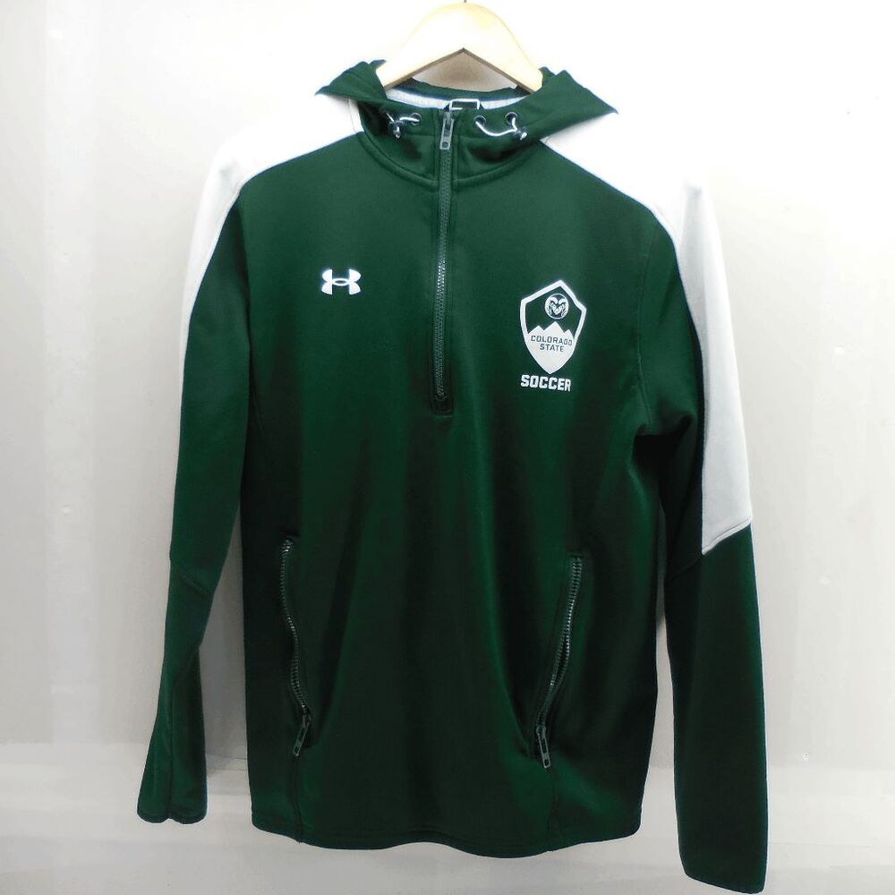 Colorado State Rams CSU 1/4 Zip Hoodie Under Armour Soccer‎ Team NCAA Size M